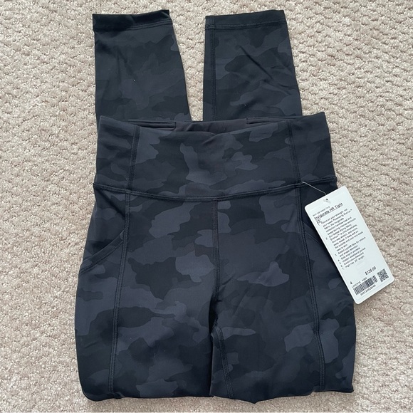 NWT Lululemon Invigorate High Rise Tight 25" Heritage 365 Camo Pockets Size 4 - Picture 1 of 13